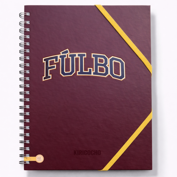 CUADERNOS UNIVERSITARIO C/ ESPIRAL 28 X 20 RAYADO ” FULBO BORDÓ ” A4 RY DESIGN