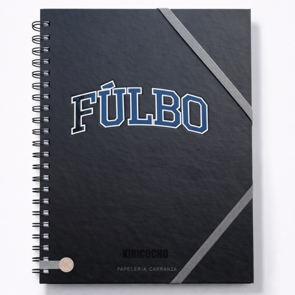 CUADERNOS UNIVERSITARIO C/ ESPIRAL 28 X 20 RAYADO ” FULBO NEGRO ” A4 RY DESIGN