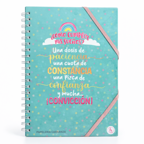 CUADERNOS UNIVERSITARIO C/ ESPIRAL 28 X 20 CUADRICULADO ” SUEÑOS ” A4 RY DESIGN