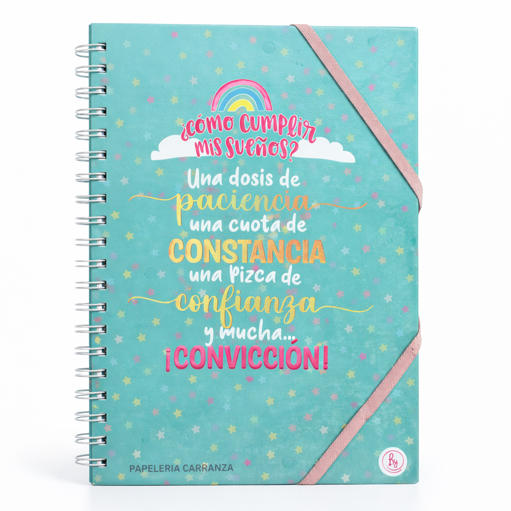 CUADERNOS UNIVERSITARIO C/ ESPIRAL 28 X 20 CUADRICULADO ” SUEÑOS ” A4 RY DESIGN