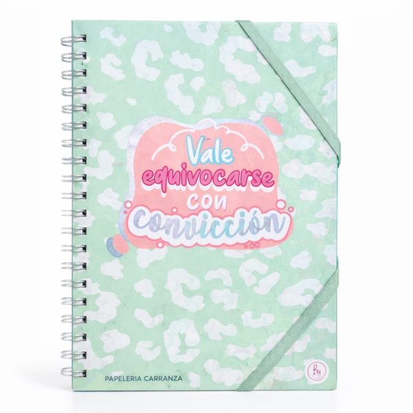 CUADERNOS UNIVERSITARIO C/ ESPIRAL 28 X 20 ” CONVICCION ” A4 RY DESIGN CUADRICULADO