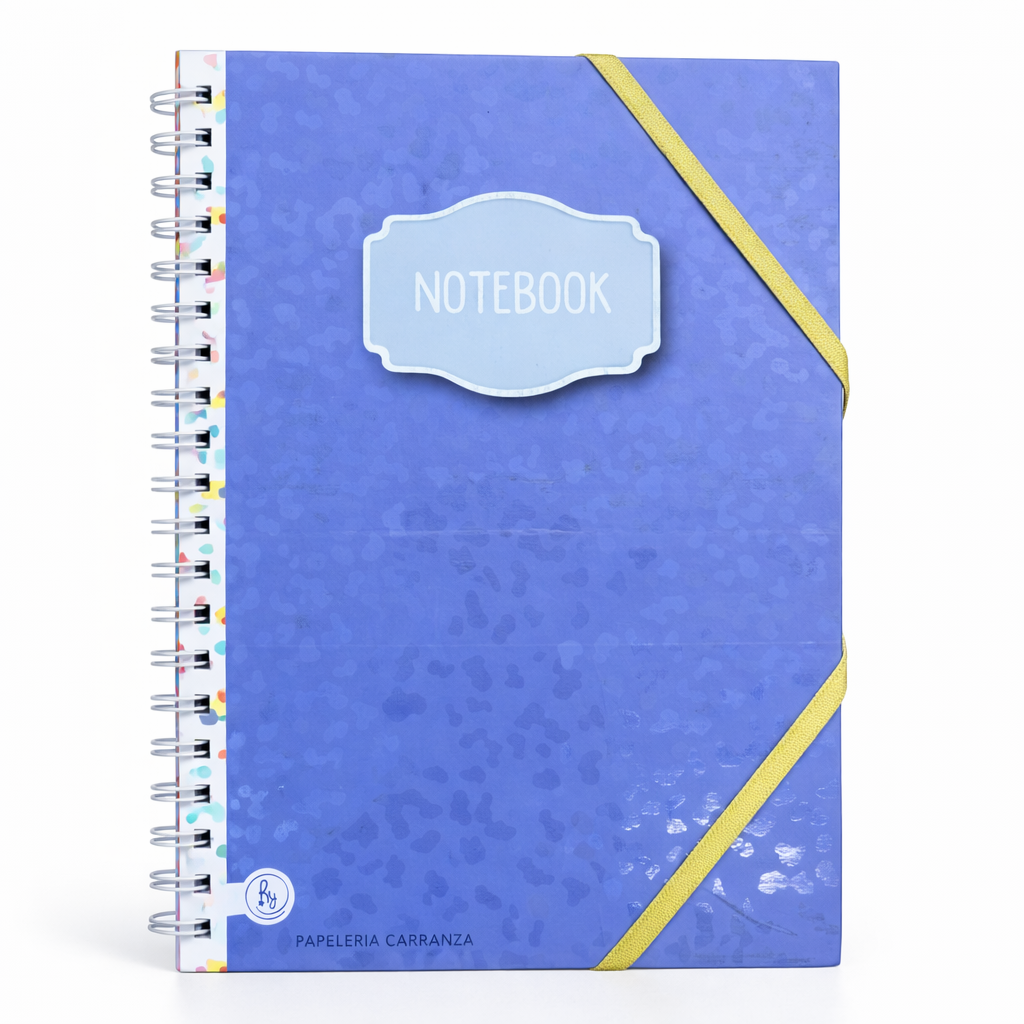 CUADERNOS UNIVERSITARIO C/ ESPIRAL 28 X 20 CUADRICULADO” NOTEBOOK LILA ” A4 RY DESIGN