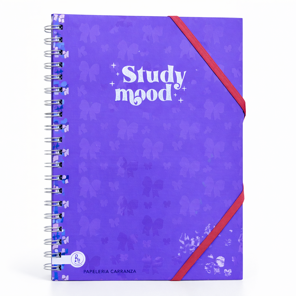 CUADERNOS UNIVERSITARIO C/ ESPIRAL 28 X 20 RAYADO ” STUDY MOOD ” A4 RY DESIGN