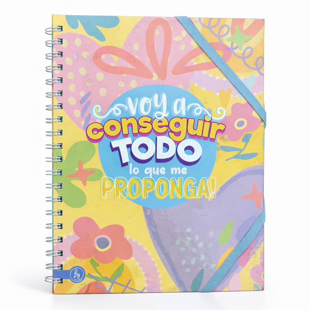 CUADERNOS UNIVERSITARIO C/ ESPIRAL 28 X 20 RAYADO” CONSEGUIR TODO ” A4 RY DESIGN