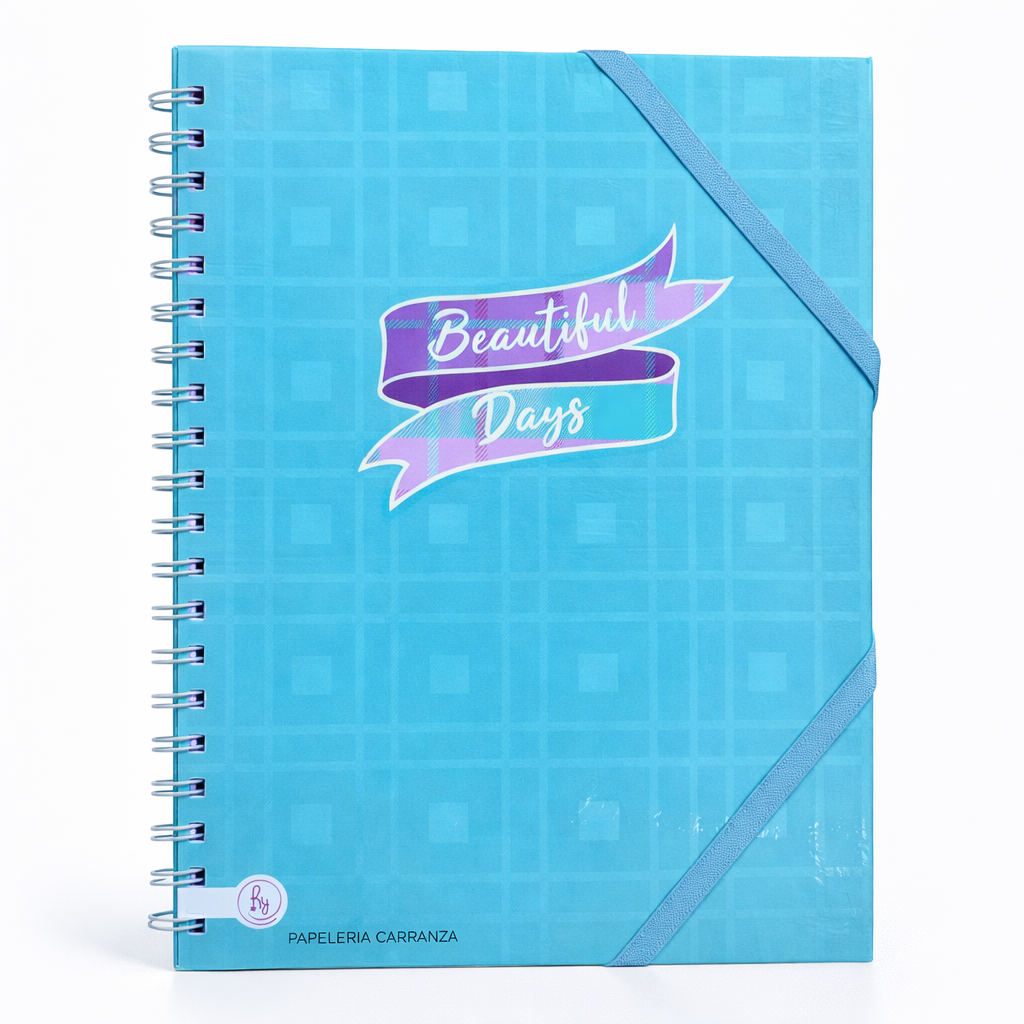 CUADERNOS UNIVERSITARIO C/ ESPIRAL 28 X 20 RAYADO ” BEAUTIFUL DAYS ” A4 RY DESIGN