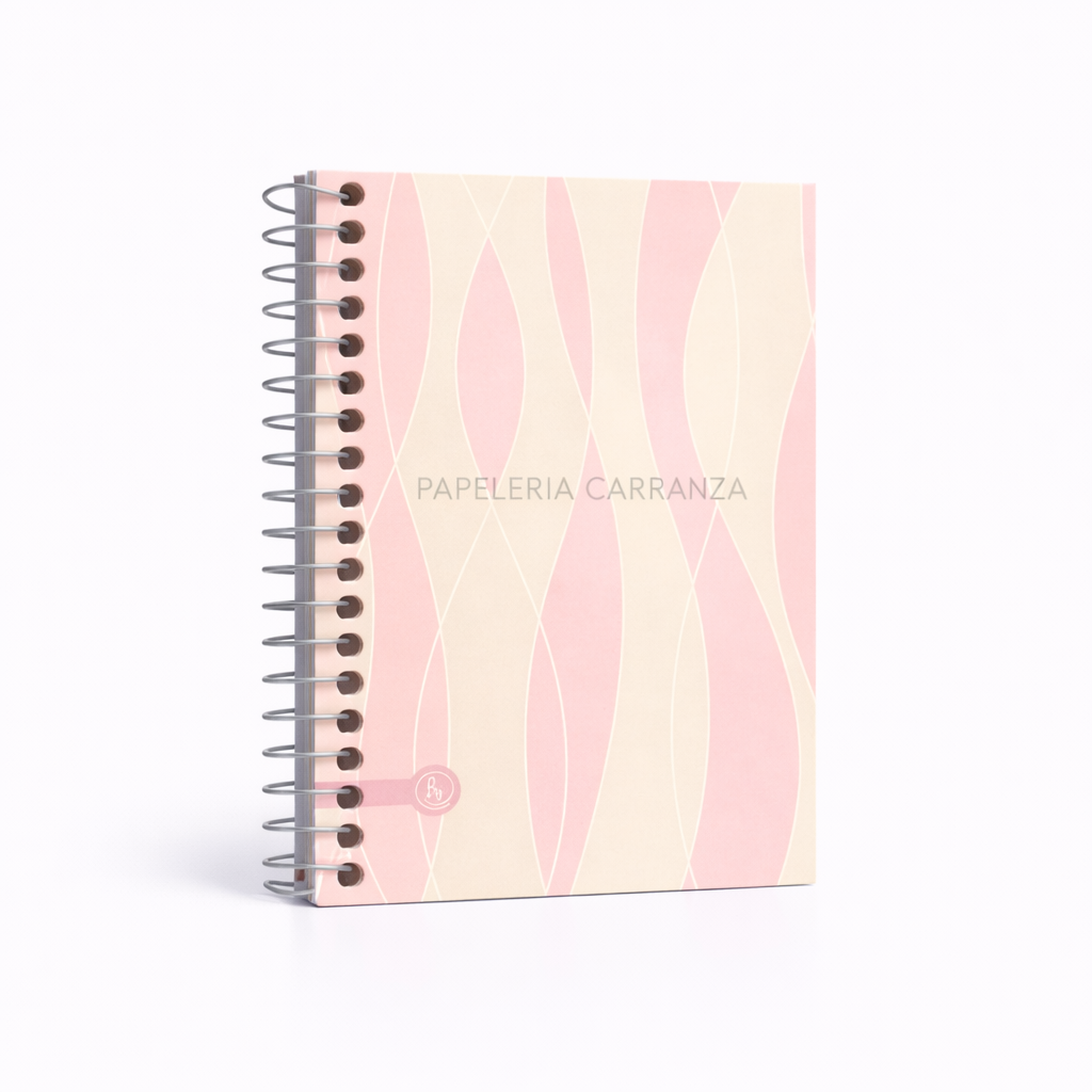 Libretas c/ espiral Ry Design ROSA Num 20 (De Bolsillo) ** CON INDICE ** Rayadas 40 Hojas