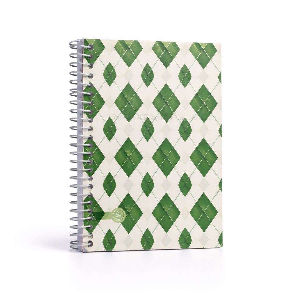 Libretas c/ espiral Ry Design VERDE Num 20 (De Bolsillo) ** CON INDICE ** Rayadas 40 Hojas