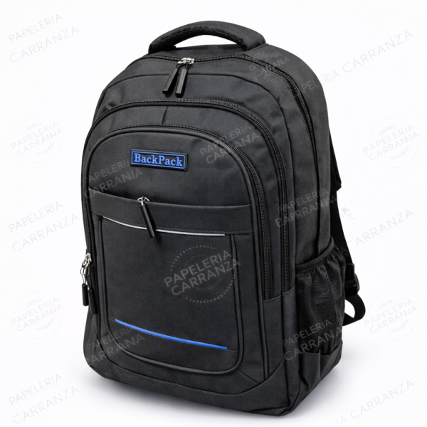 Mochila Porta Notebook " BACKPACK 30L NEGRA " 4 COMPARTIMIENTOS Reforzada Grande (Excelente Calidad) Multi compartimiento