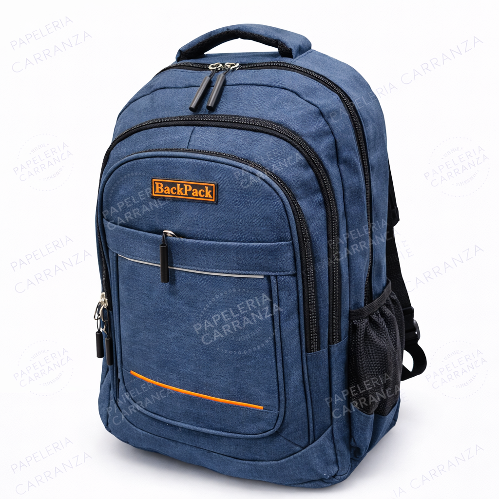 Mochila Porta Notebook " BACKPACK 30L AZUL " 4 COMPARTIMIENTOS Reforzada Grande (Excelente Calidad) Multi compartimiento