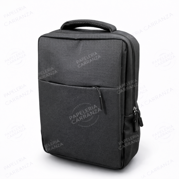 Mochila Porta Notebook " VIRAL NEGRA " 3 COMPARTIMIENTOS C/ Puerto USB - Reforzada (Excelente Calidad) Multi compartimiento