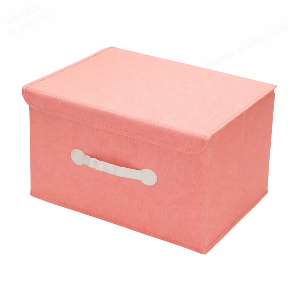 Caja Rigida - Organizadora "Coral" con Tapa Plegable Grande