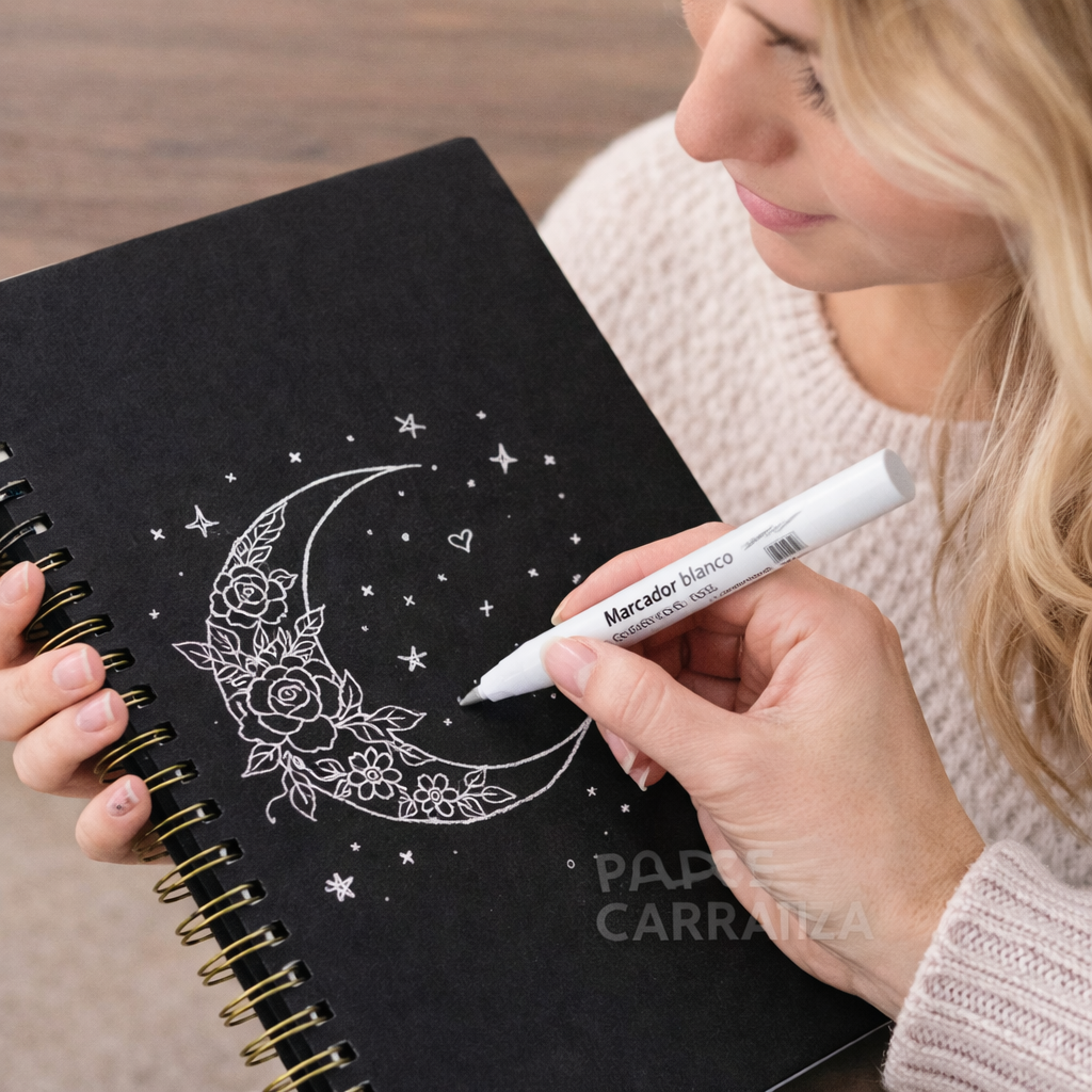 MARCADOR PERMANENTE " MARKER BLANCO "