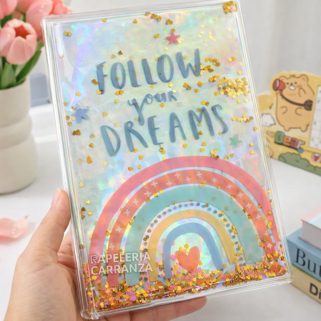 CUADERNOS PREMIUM 15 X 21 ”FOLLOW YOUR DREAMS” A5 80 Hojas