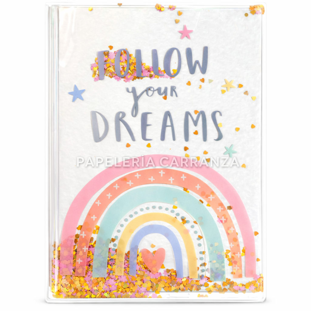 CUADERNOS PREMIUM 15 X 21 ”FOLLOW YOUR DREAMS” A5 80 Hojas