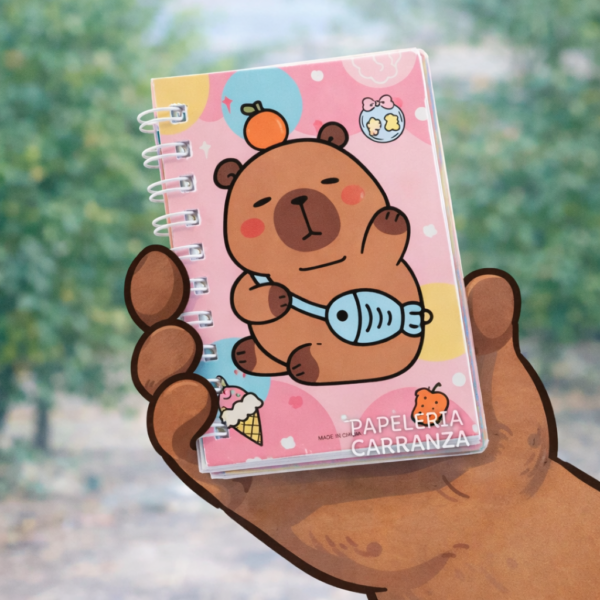 LIBRETAS DE BOLSILLO * CAPYBARA * 40 HOJAS RAYADAS