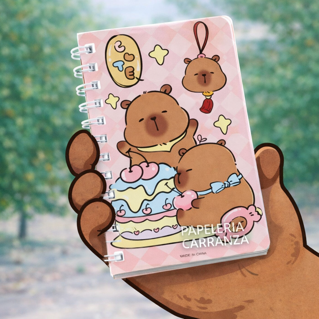 LIBRETAS DE BOLSILLO * CAPYBARA * 40 HOJAS RAYADAS