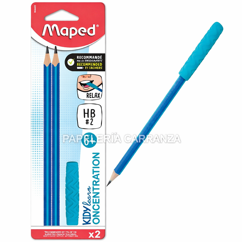 Kit MAPED CONCENTRACION * LAPIZ GRAFITO HB x 2  * Kidy Learn Concentration