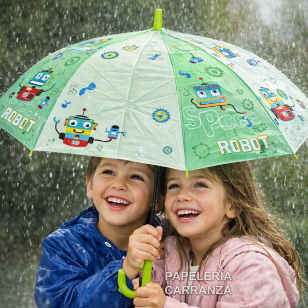 PARAGUAS " SPACE ROBOT " DISEÑOS INFANTILES
