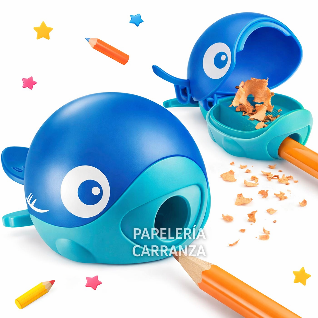 Sacapunta Maped " EASY (Ballenita) " Con Deposito CROC CROC