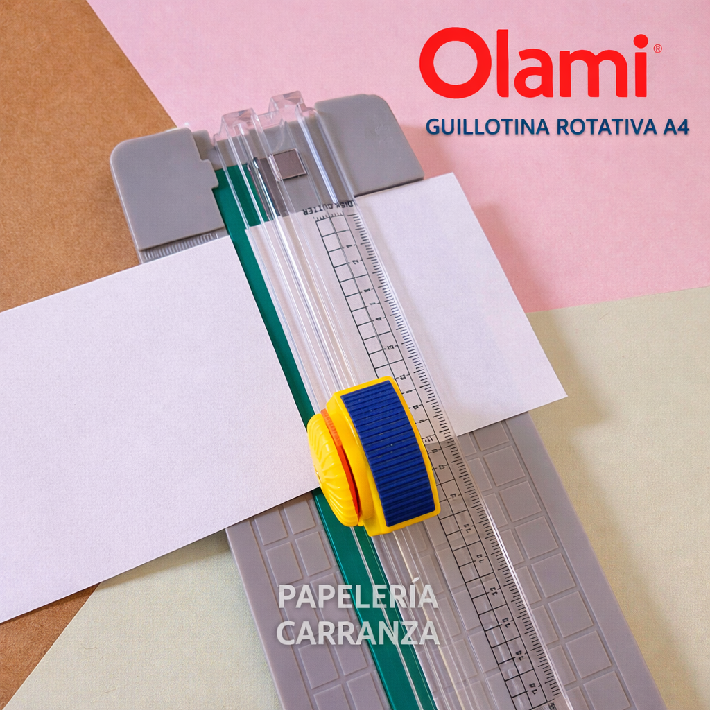 Guillotina Rotativa A4 "OLAMI" Oficina PREMIUM (Excelente Calidad)