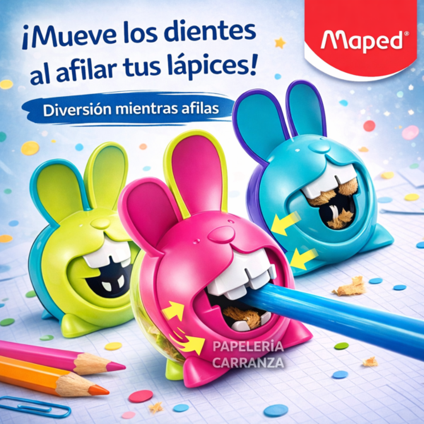 Sacapunta Maped Con Deposito " CONEJO " Croc Croc