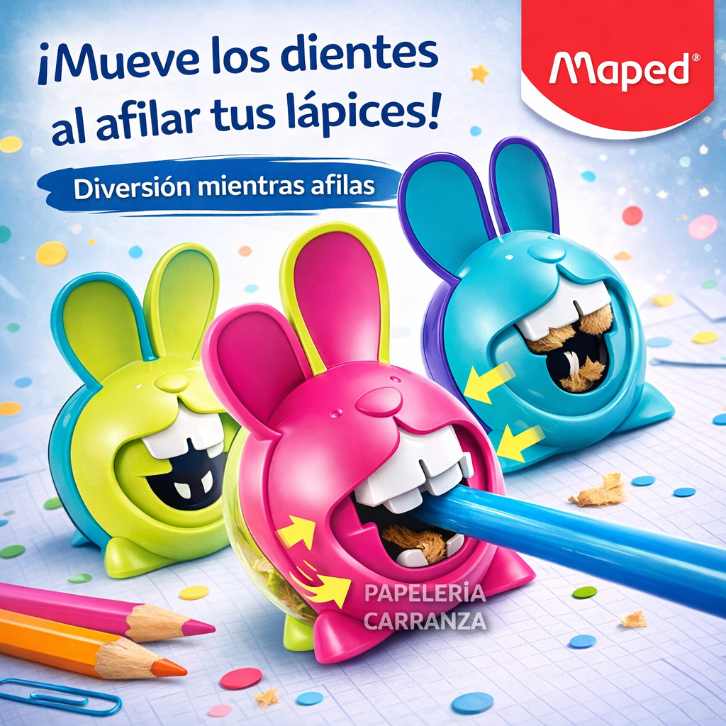 Sacapunta Maped Con Deposito " CONEJO " Croc Croc