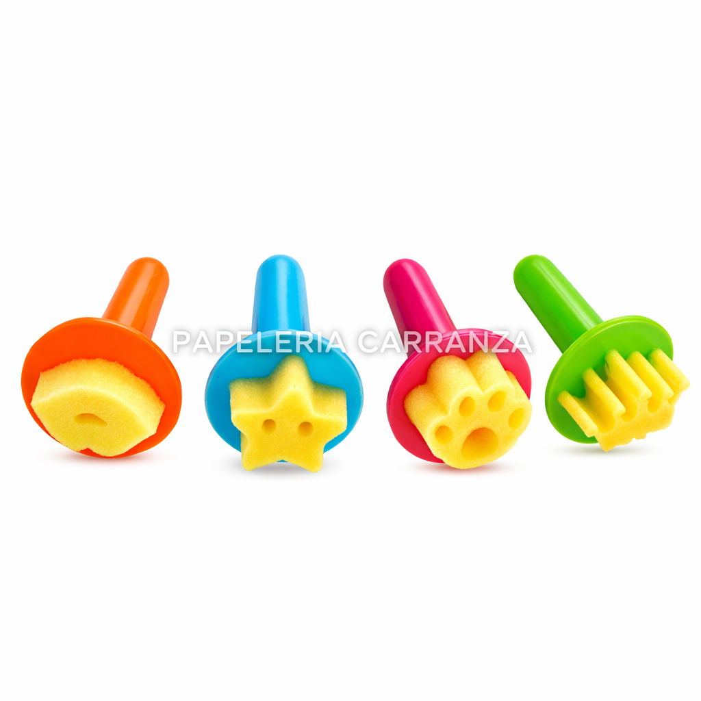 Taponador Sellitos con Formas - OLAMI Funny Stamp x 4 unidades - Esponja