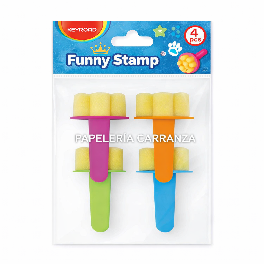 Taponador Sellitos con Formas - OLAMI Funny Stamp x 4 unidades - Esponja