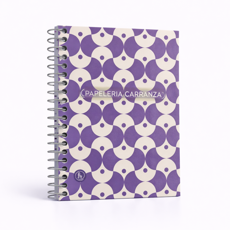 Libretas c/ espiral Ry Design VIOLETA Num 40 (De Bolsillo) ** CON INDICE ** Rayadas 40 Hojas