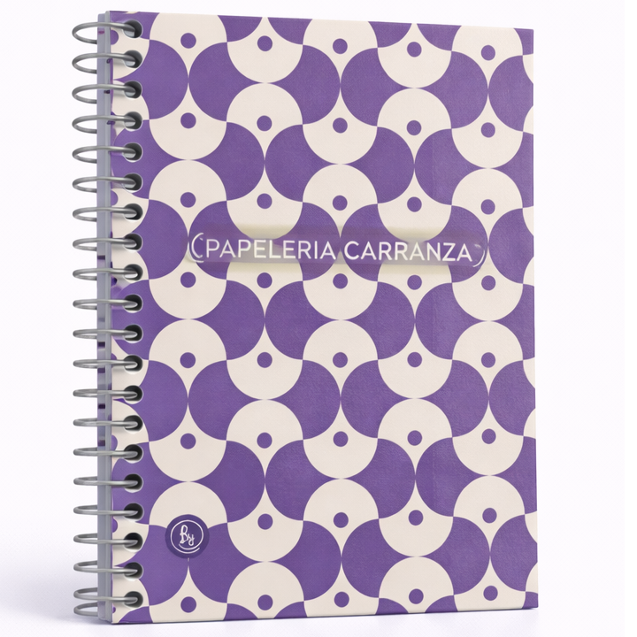 Libretas c/ espiral Ry Design VIOLETA Num 60 (De Bolsillo) ** CON INDICE ** Rayadas 40 Hojas