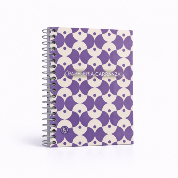 Libretas c/ espiral Ry Design VIOLETA Num 20 (De Bolsillo) ** CON INDICE ** Rayadas 40 Hojas
