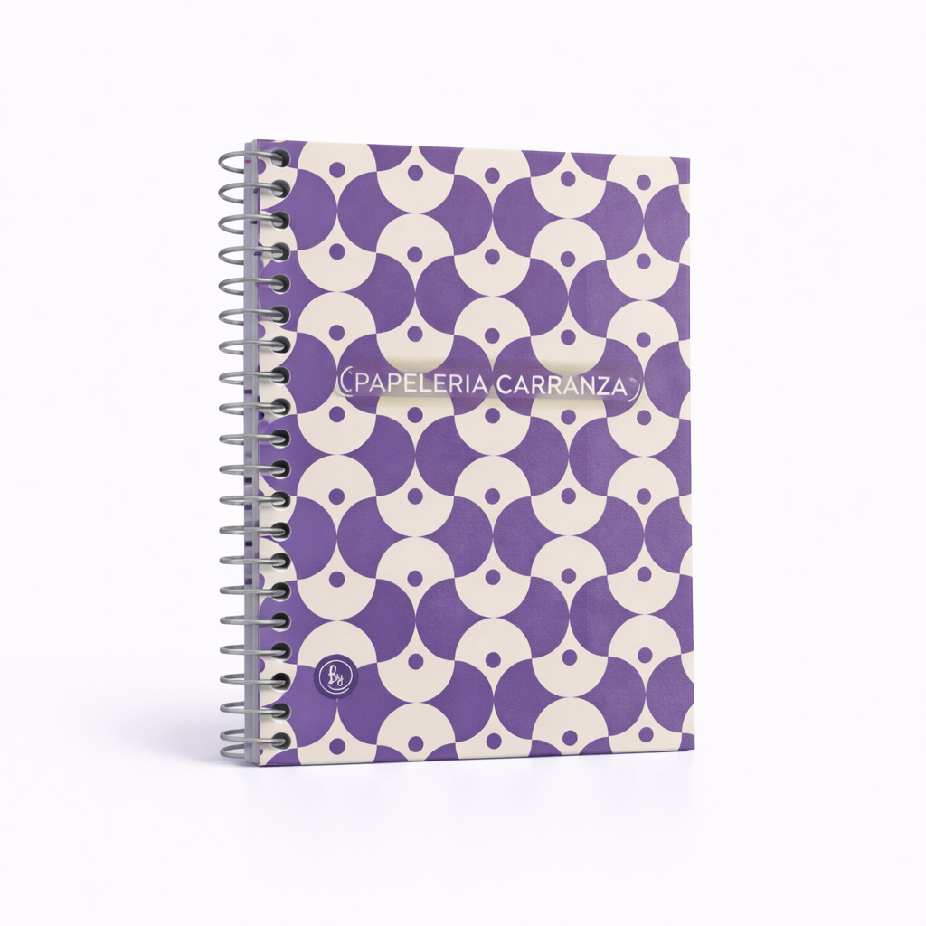 Libretas c/ espiral Ry Design VIOLETA Num 30 (De Bolsillo) Rayadas 40 Hojas