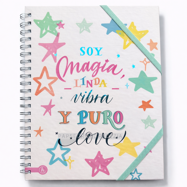 CUADERNOS UNIVERSITARIO C/ ESPIRAL 28 X 20 RAYADO ” VIBRA ” A4 RY DESIGN