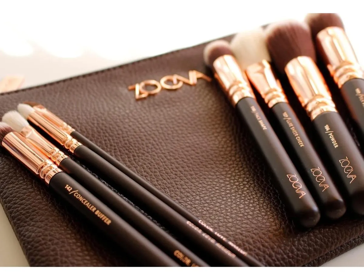 ESTUCHE DE BROCHAS * Zocva x15 unidades *  MAQUILLAJE