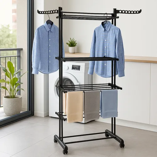 TENDER DE ROPA VERTICAL 3 NIVELES HYTOSHY REFORZADO (50 KG)