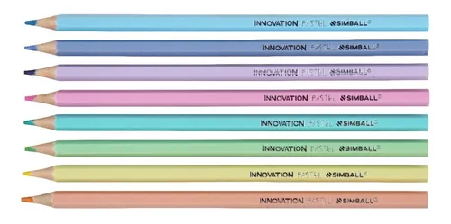 Lapices de colores -SIMBALL Innovation x 8 Pastel-