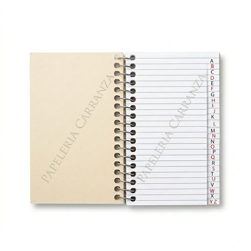 Libretas c/ espiral Ry Design VERDE Num 60 (De Bolsillo) ** CON INDICE ** Rayadas 40 Hojas