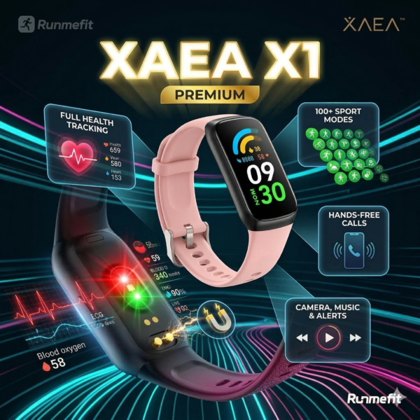 Reloj Smart BAND "XAEA X1 ROSA" (Tipo Pulsera- Mas Fino)