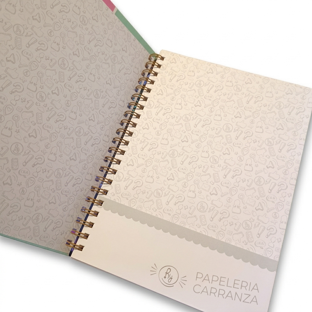 CUADERNOS UNIVERSITARIO C/ ESPIRAL 28 X 20 RAYADO ” VIBRA ” A4 RY DESIGN