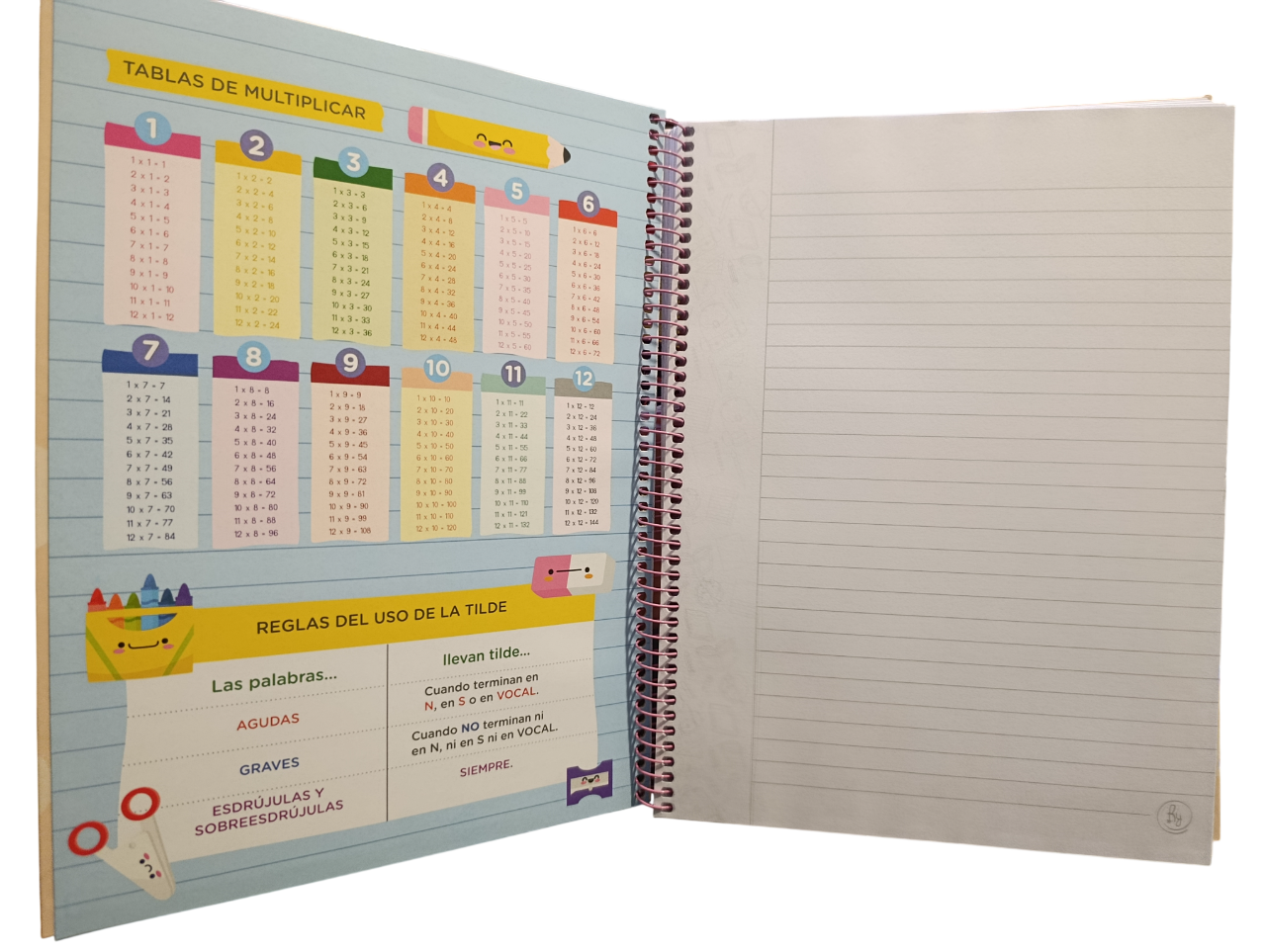 CUADERNOS C/ ESPIRAL 27 X 21 ” GOL ” RY A4 60 HOJAS ABC