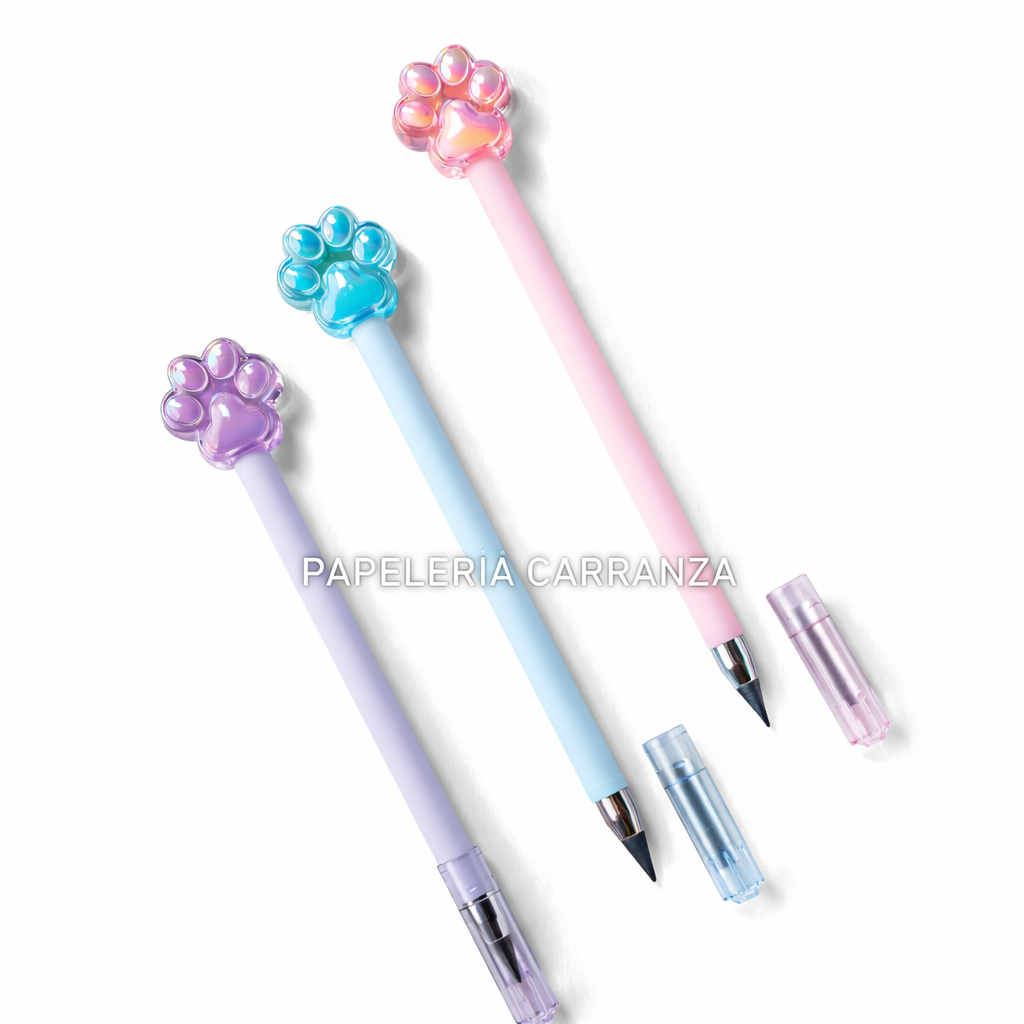 Lapicera Gel " Huellita " Tinta Azul Premium