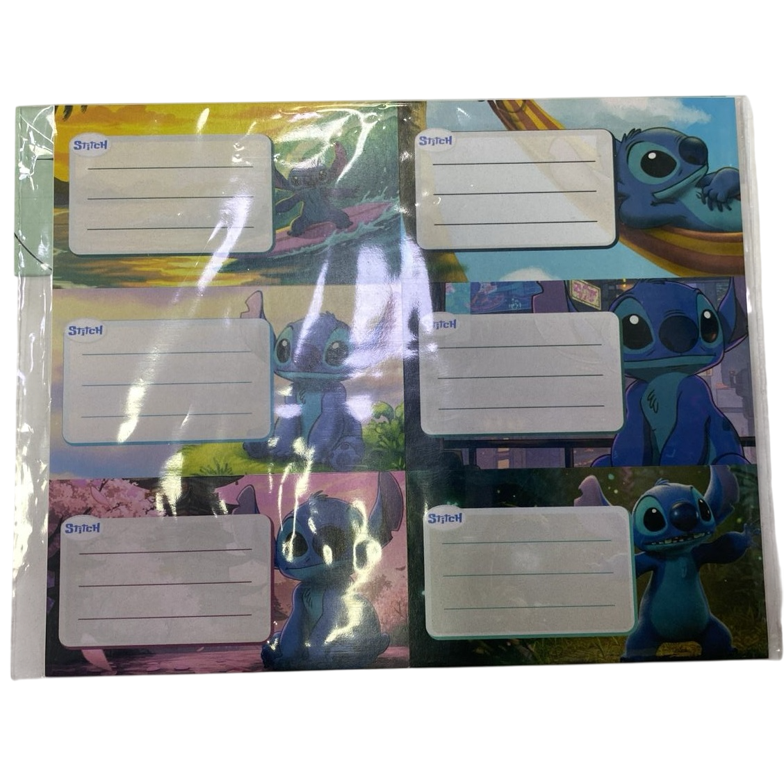 ROTULOS ESCOLARES * STITCH * ETIQUETAS X 16 UNIDADES