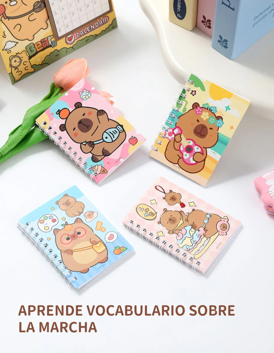 LIBRETAS DE BOLSILLO * CAPYBARA * 40 HOJAS RAYADAS