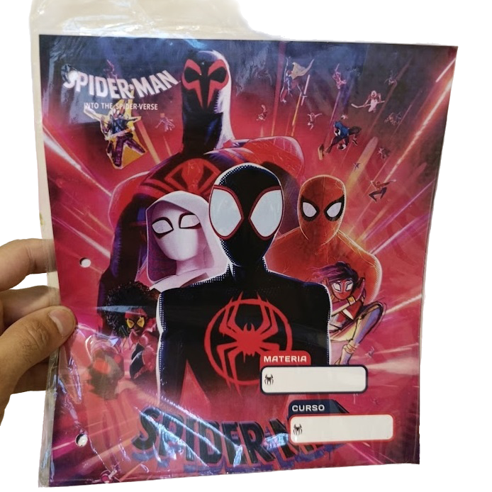 Separadores de Materias  " SPIDERMAN " Tamaño Escolar (Fantasia)