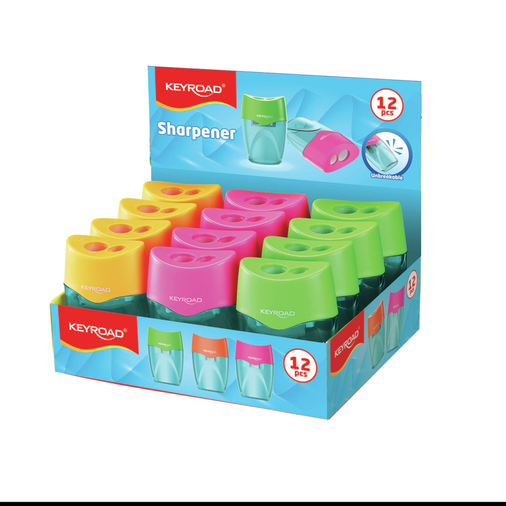 Sacapunta KEYROAD Con Deposito " MELLOW " DOBLE (DOS ORIFICIOS)