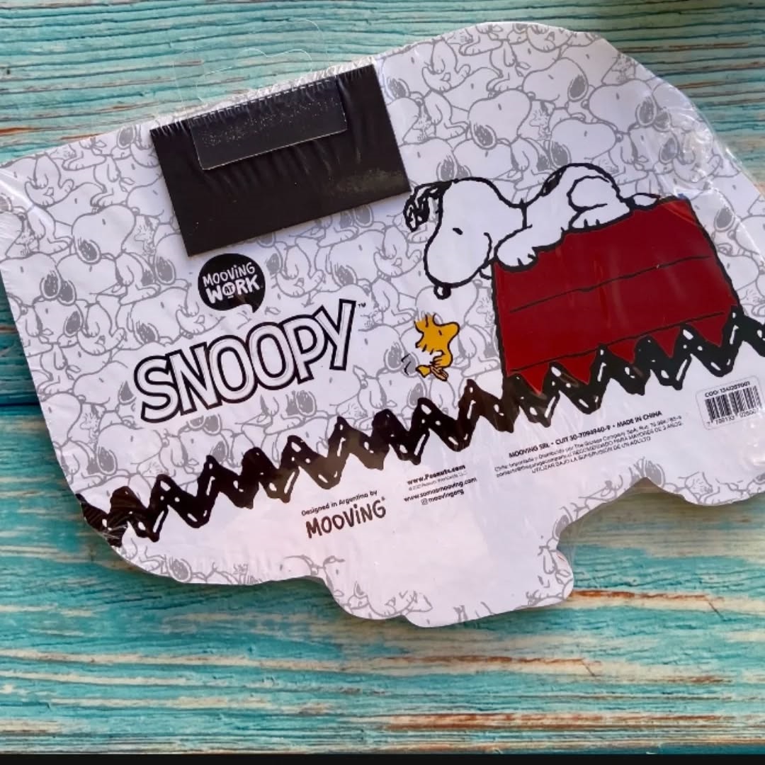 Notepad Planner "Snoopy" Con Iman (Tipo Anotador)