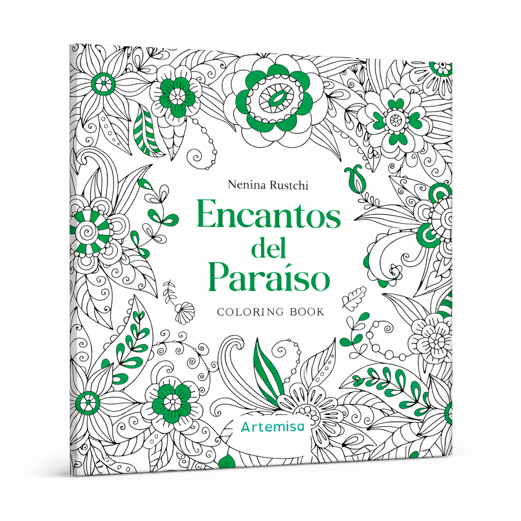 LIBROS DE MANDALAS " ENCANTOS DEL PARAÍSO " ARTEMISA 64 PAGINAS 23X24