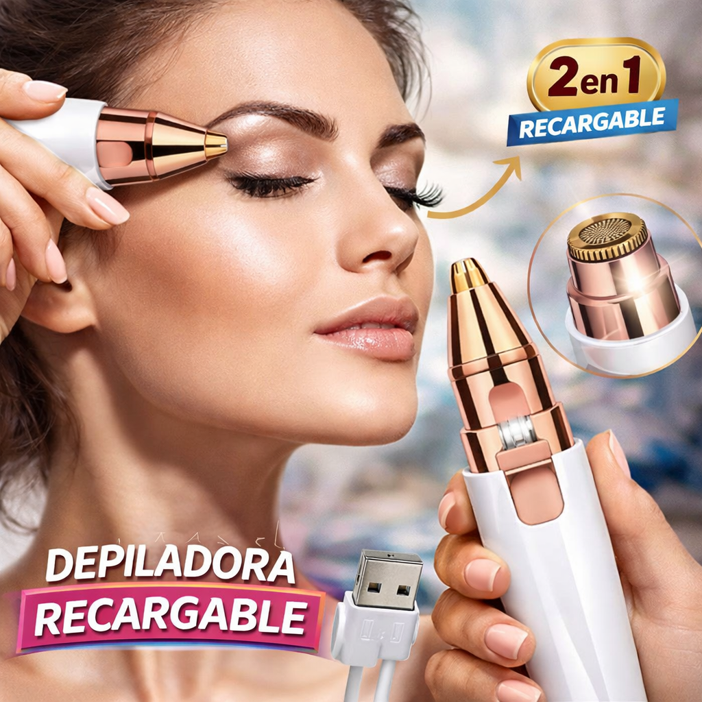 DEPILADORA ELECTRICA * FACIAL, Y CORPORAL * BLAWLESS 2 EN 1 (Puntas Intercambiables)