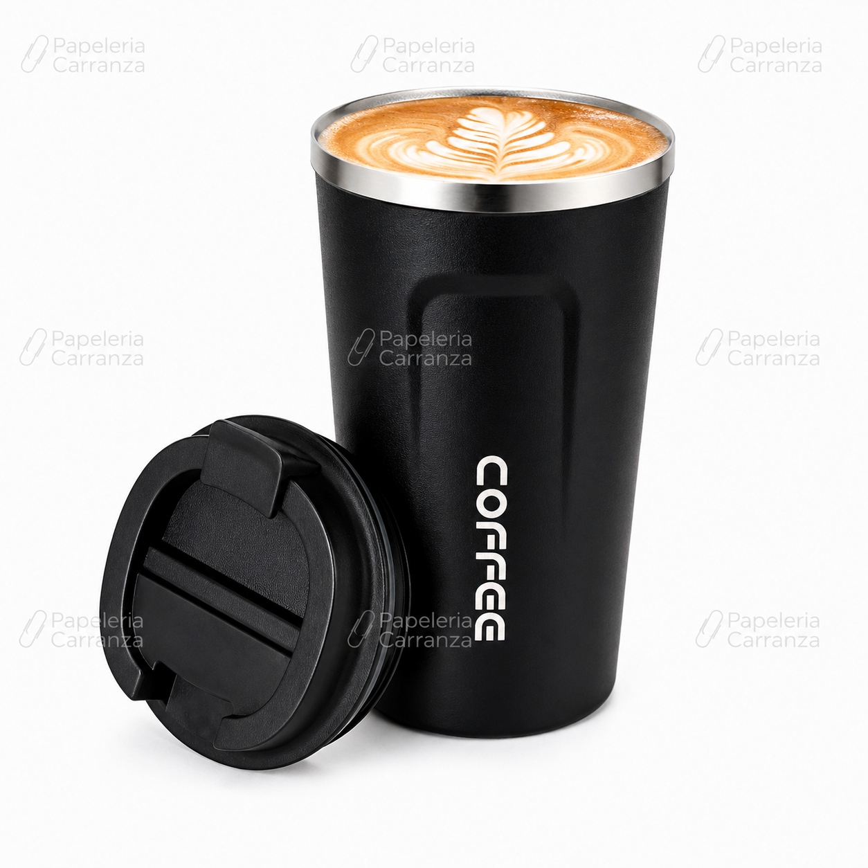 VASO TERMICO "COFFEE 500 Ml " PREMIUM - ACERO INOXIDABLE (DOBLE CAPA) HERMETICO