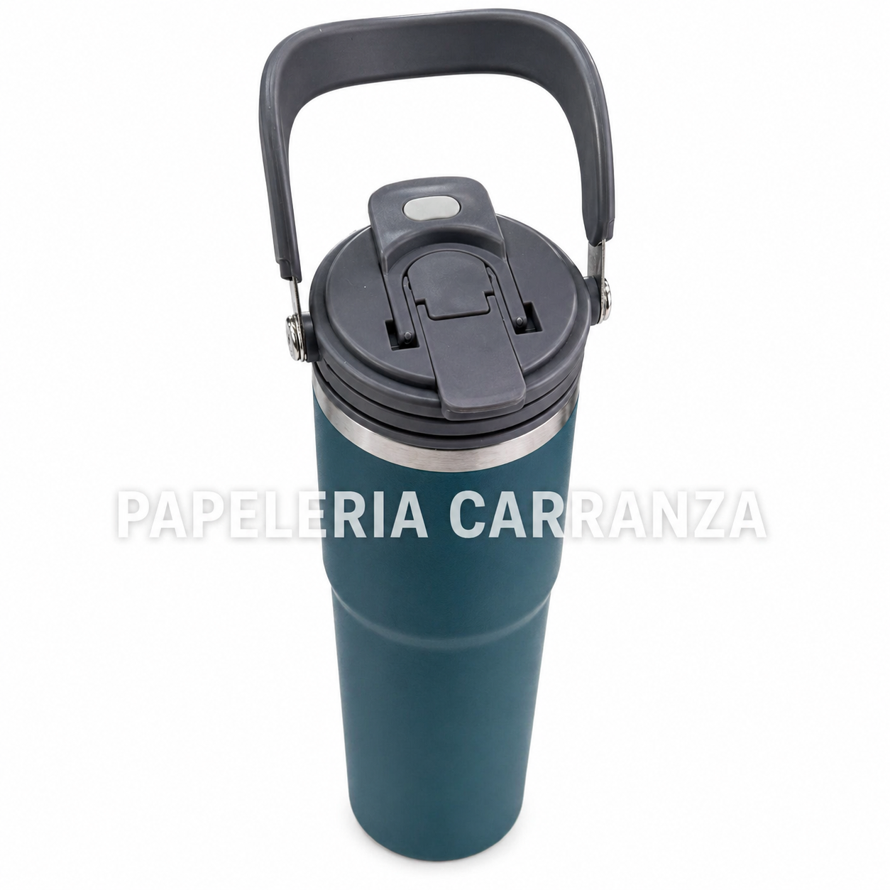 Vasos Térmicos Acero Inoxidable "MUSTANG 900 ML C/ MANIJA" Doble capa // 2 EN 1 (PICO + TOMA DIRECTO)